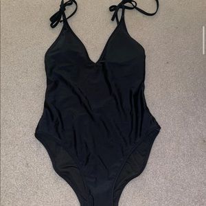aerie tie one piece swimsuit